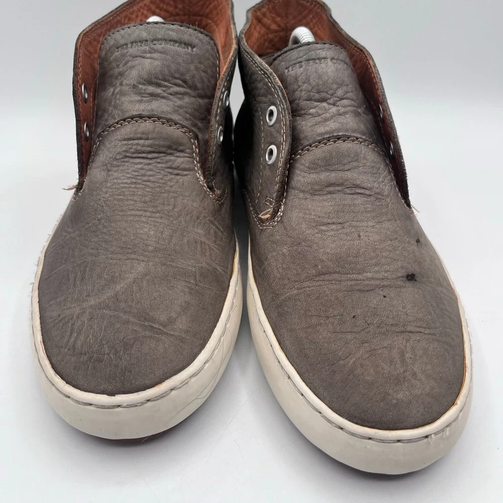 Frye Men's 9.5 Chukka Sneakers SMK Gray Leather Casual Shoes Lace-Up‎